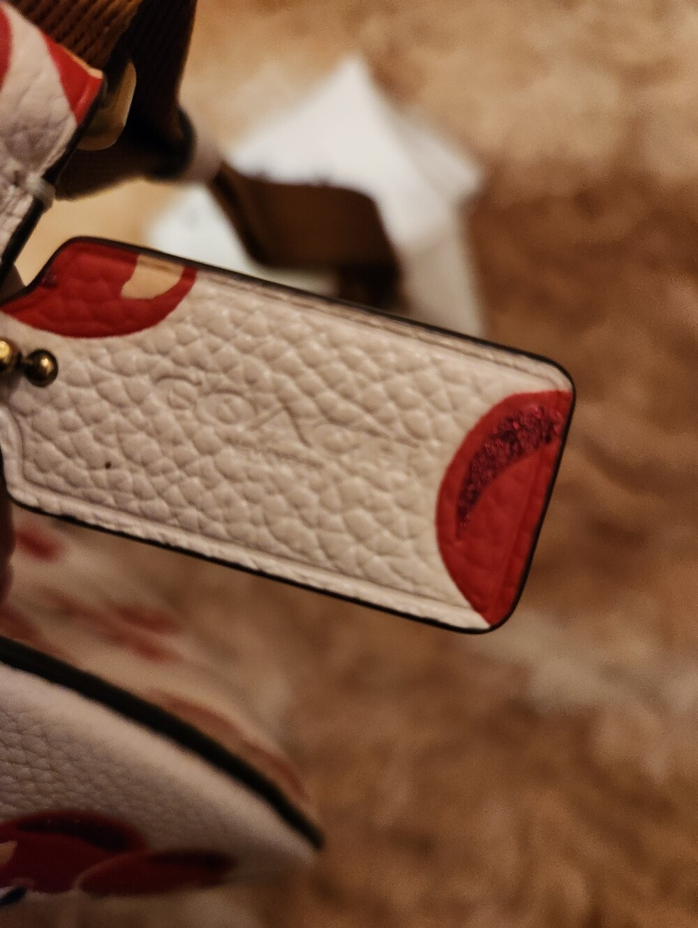 Coach☆ Leather Cherry Print Crossbody/ Belt Bag - Picture 8 of 11